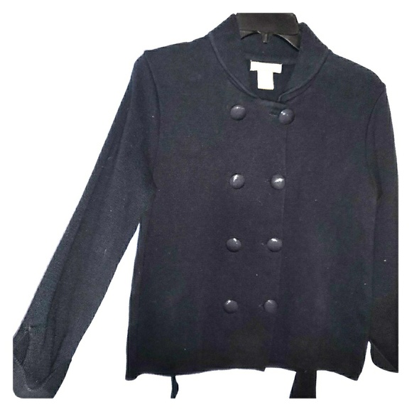Vintage black sweater jacket - Picture 1 of 8